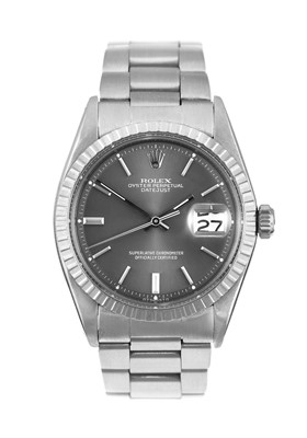 Lot 2120 - Rolex: A Stainless Steel Automatic Calendar...