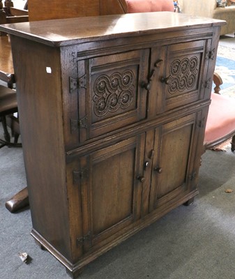 Lot 1174 - A Titchmarsh and Goodwin Oak Side Cabinet,...