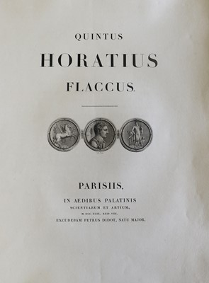 Lot 73 - Horace - Quintus Horatius Flaccus. Paris:...