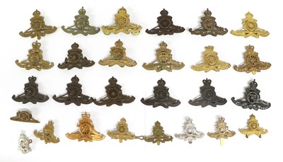 Lot 120 - A Collection of Sixteen Royal Artillery Cap...