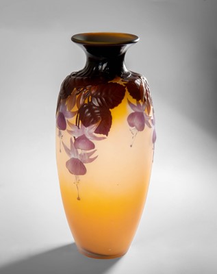 Lot 47 - An Émile Gallé Mould Blown Cameo Glass Vase,...