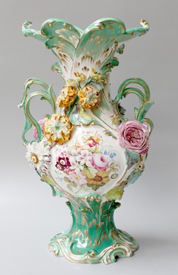 Lot 181 - An English Porcelain Vase in Neo Rococo Style,...