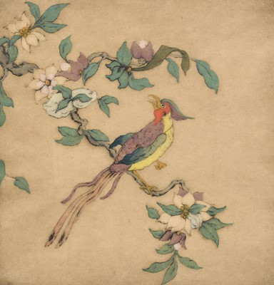 Lot 1070 - Elyse Ashe Lord (1900-1971) Bird on a Flowing...