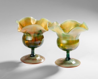 Lot 60 - Louis Comfort Tiffany (1848-1933): A Pair of...