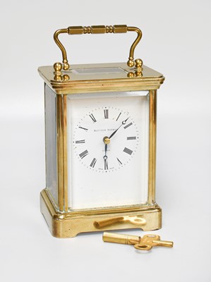 Lot 130 - A Brass Matthew Norman Carriage Timepiece,...