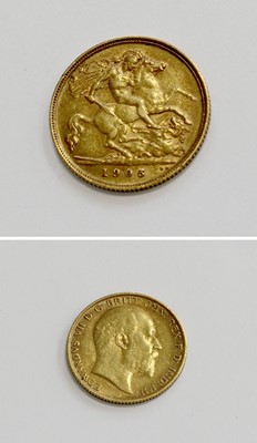 Lot 271 - Edward VII, Half Sovereign 1905; near very fine