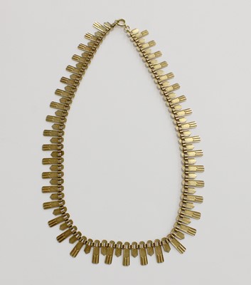 Lot 306 - A Fringe Necklace, stamped '9CT', length 37cm