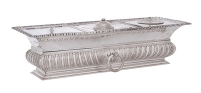 Lot A George V Silver Inkstand
