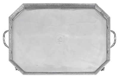 Lot A Massive Portuguese Silver Tray