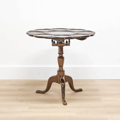 Lot 1263 - A George II Style Mahogany Tripod Table, the...