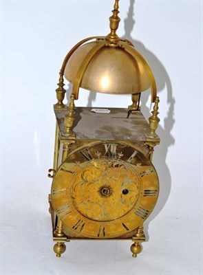 Lot 23 - A single fusee lantern clock by the Goldsmiths and Silversmiths Company, London, (a.f.)