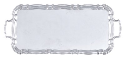 Lot 14 - A George VI Silver Tray