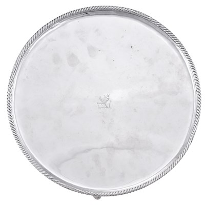 Lot 103 - A Continental Silver Salver