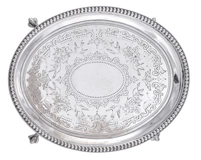 Lot 34 - A Victorian Silver Teapot-Stand