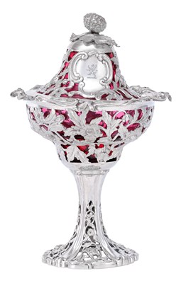 Lot A Victorian Silver Bowl and Cover