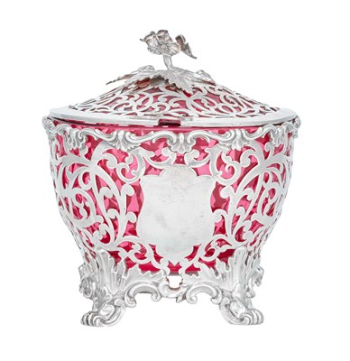 Lot A Victorian Silver Bowl and Cover