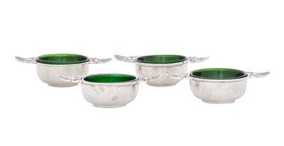 Lot 90 - A Set of Four George V Silver Salt-Cellars