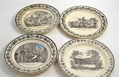 Lot 48 - Four 18th century French plates