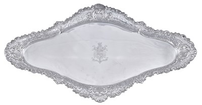 Lot A Massive Edward VII Silver Tray