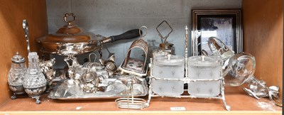 Lot 187 - A Collection of Assorted Silver Plate, (one...