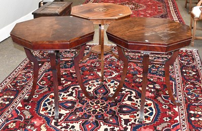 Lot 1184 - A Late Victorian Rosewood and Marquetry-Inlaid...