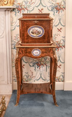 Lot A Pair of Victorian Burr Walnut,...