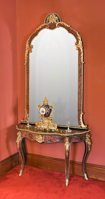 Lot A French Napoleon III Ebonised, Red...