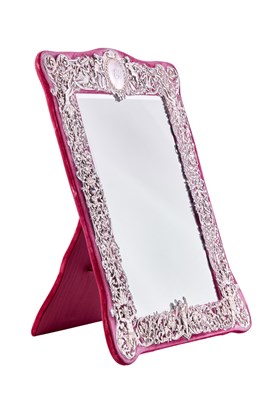 Lot 80 - A Victorian Silver-Mounted Dressing-Table Mirror