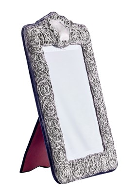 Lot 35 - An Elizabeth II Silver-Mounted Dressing-Table Mirror