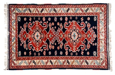 Lot 3 - Caucasian Design Rug Turkey, Modern The indigo...