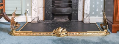 Lot 85 - A Louis XV-Style Gilt-Brass Adjustable Fire...