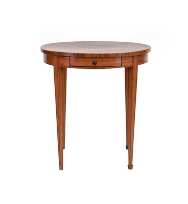 Lot 91 - A Satinwood and Marquetry-Inlaid Circular...