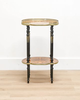 Lot 76 - A French-Style Rosewood, Marquetry-Inlaid and...