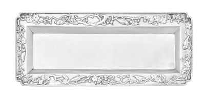 Lot 63 - A Chinese Export Silver Tray