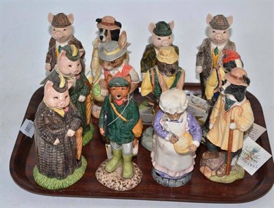 Lot 122 - Twelve Beswick English Country Folk figures comprising: ECF5, 2, 6, 10, 1, 3, 11, 8, 7, 5, 4, 4