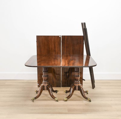 Lot 41 - A Regency Mahogany D-End Dining Table, early...