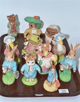 Lot 125 - Eleven Beswick Beatrix Potter figures