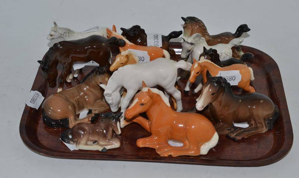 Lot 130 - Fourteen assorted Beswick foals