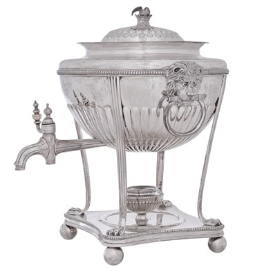 Lot A George III Silver Tea-Urn