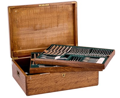 Lot A George III and Later Silver Table-Service