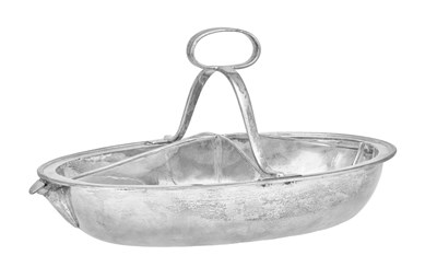 Lot A George III Silver Divided Entrée-Dish