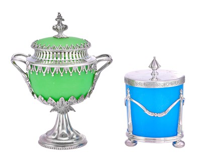 Lot 15 - A Silver Plate Sugar-Bowl and Cover