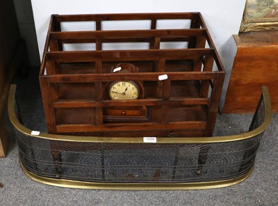 Lot 1258 - A George III Brass and Wire Work Nursery Fire...