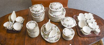 Lot 176 - A Wedgwood 'Hathaway' Pattern Rose Dinner, Tea...