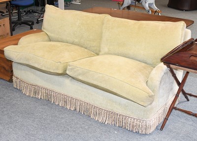 Lot 1265 - A Modern Two Seater Feather Filled Sofa, with...