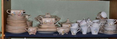 Lot 185 - A Hampton Ivory dinner service of approximately fifty four pieces and a three part tea service