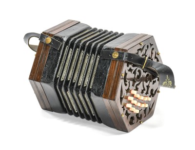 Lot 64 - Concertina Stamped 'G. Jeffries Maker'