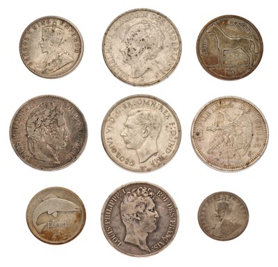 Lot 182 - Mixed World Silver Coins, comprising; France,...