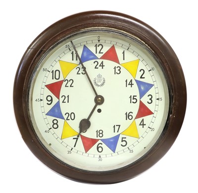 Lot 223 - A Second World War RAF Sector Clock, the 36cm...