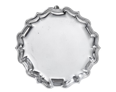 Lot 2003 - A George II Silver Waiter